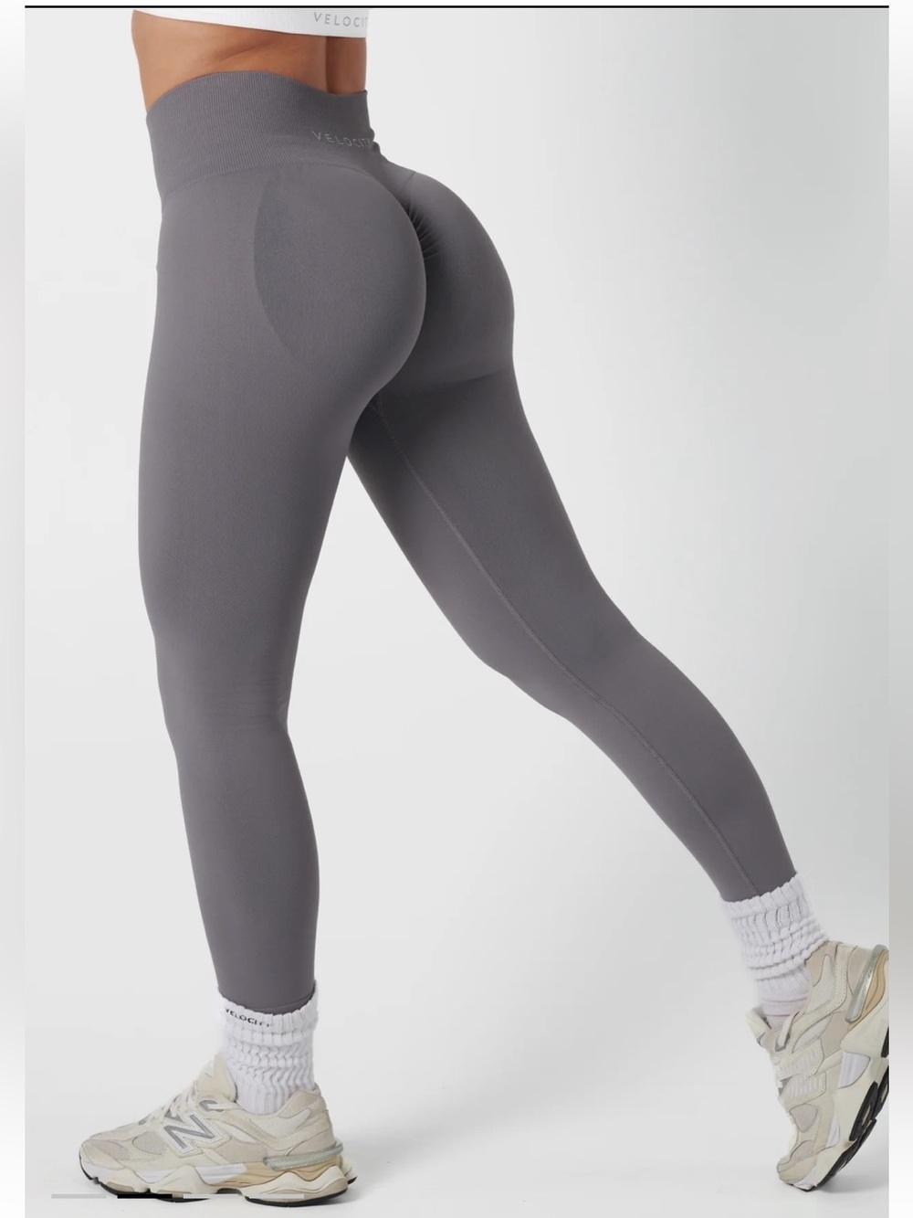 Velocity Seamless High-Rise Sculpting Leggings - Gray